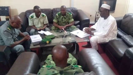 SEANCE D’ECHANGE A LA MAIRIE DE MALANVILLE : Le commandant Félicien Amakpé expose ses ambitions au maire