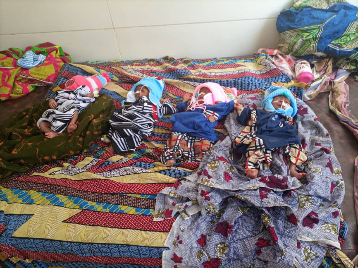 NAISSANCE DE QUADRUPLEES AU CHUD BORGOU-ALIBORI : Les parents essoufflés, lancent un Sos