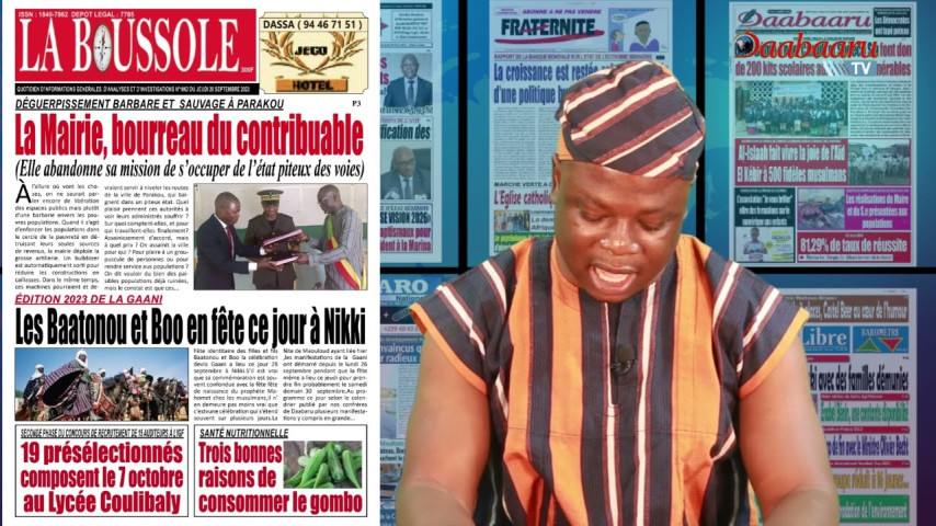 REVUE DES TITRES DE CE JEUDI 28 SEPTEMBRE 2023 SUR DAABAARU TV