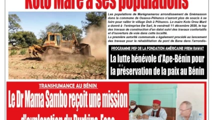 Parution du mardi 15 décembre 2020