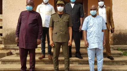 AUDIENCE AU CABINET DU PREFET DU BORGOU : Le maire Aboubakar Yaya et ses adjoints chez Djibril Mama Cissé