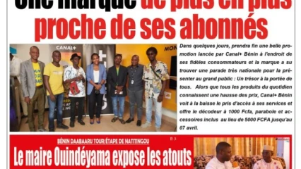 UNE DU VENDREDI 1ER AVRIL 2022