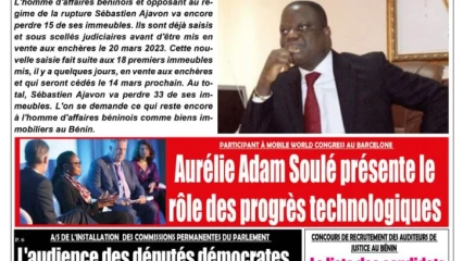 UNE DU VENDREDI 3 MARS 2023