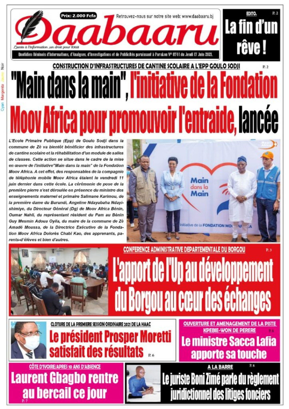 Parution du jeudi 17 juin 2021