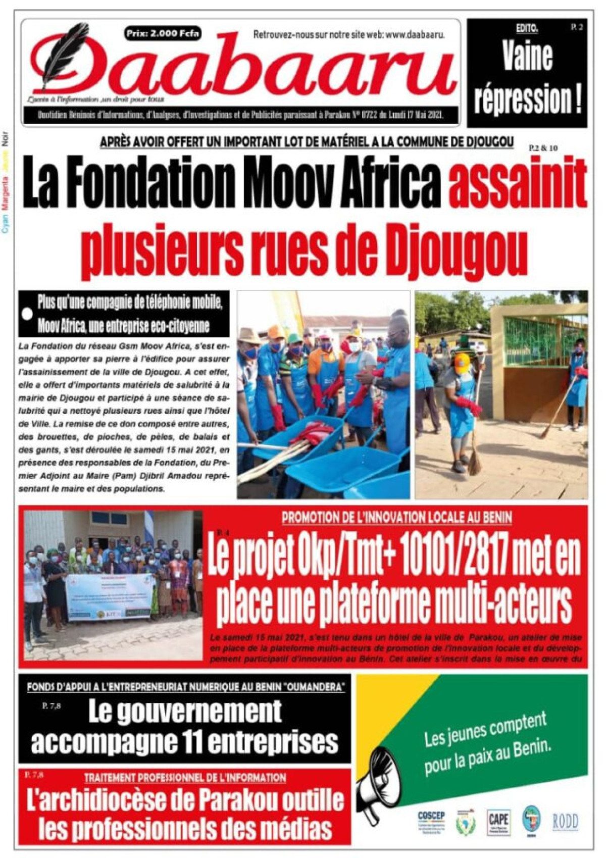 Parution du lundi 17 mai 2021