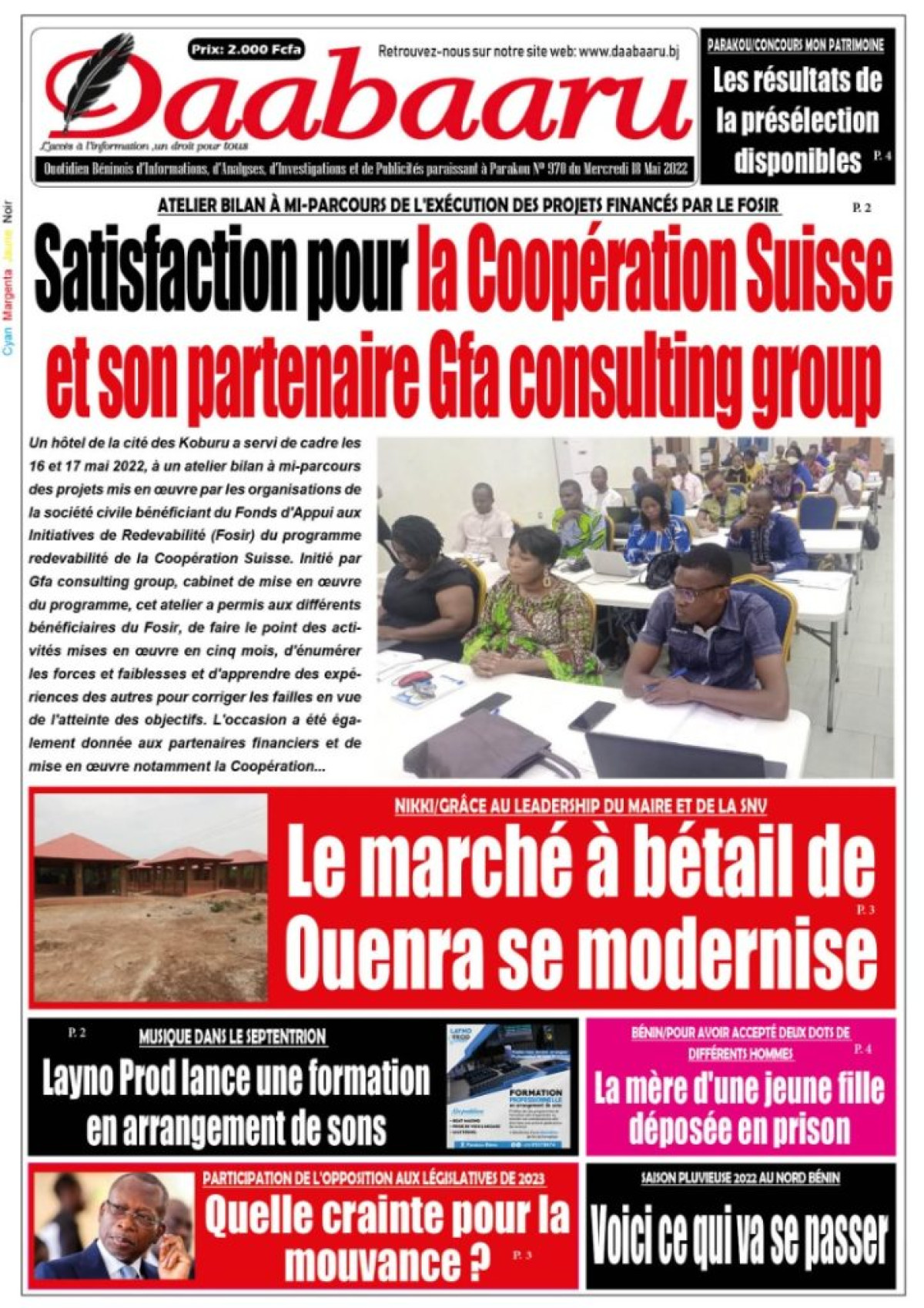 UNE DU MERCREDI 18 MAI 2022