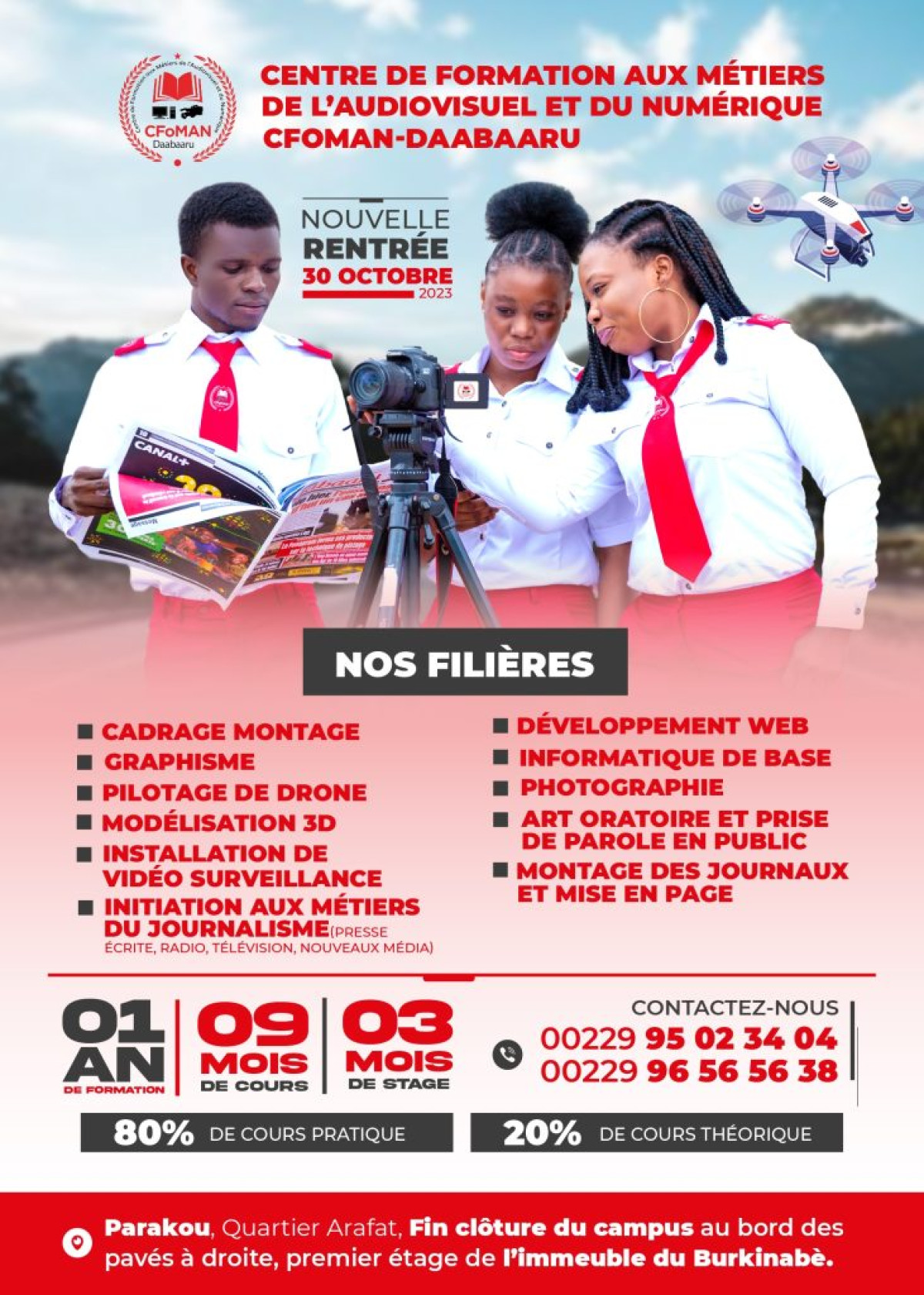 PARAKOU :  Tout sur les opportunités d&rsquo;initiation aux métiers du journalisme au Cfoman-Daabaaru