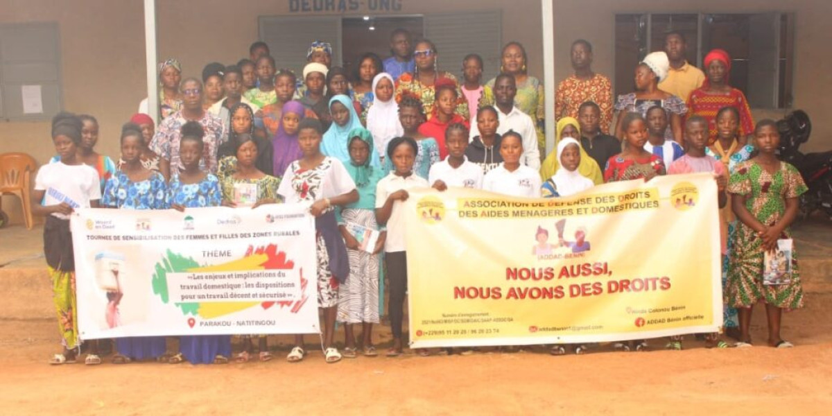 MISE EN ŒUVRE DU PROJET « BRISER LES CHAÎNES DU TRAVAIL ET DE L&rsquo;EXPLOITATION DOMESTIQUE DES ENFANTS : Addad Bénin et Dedras Ong sensibilisent des filles et femmes