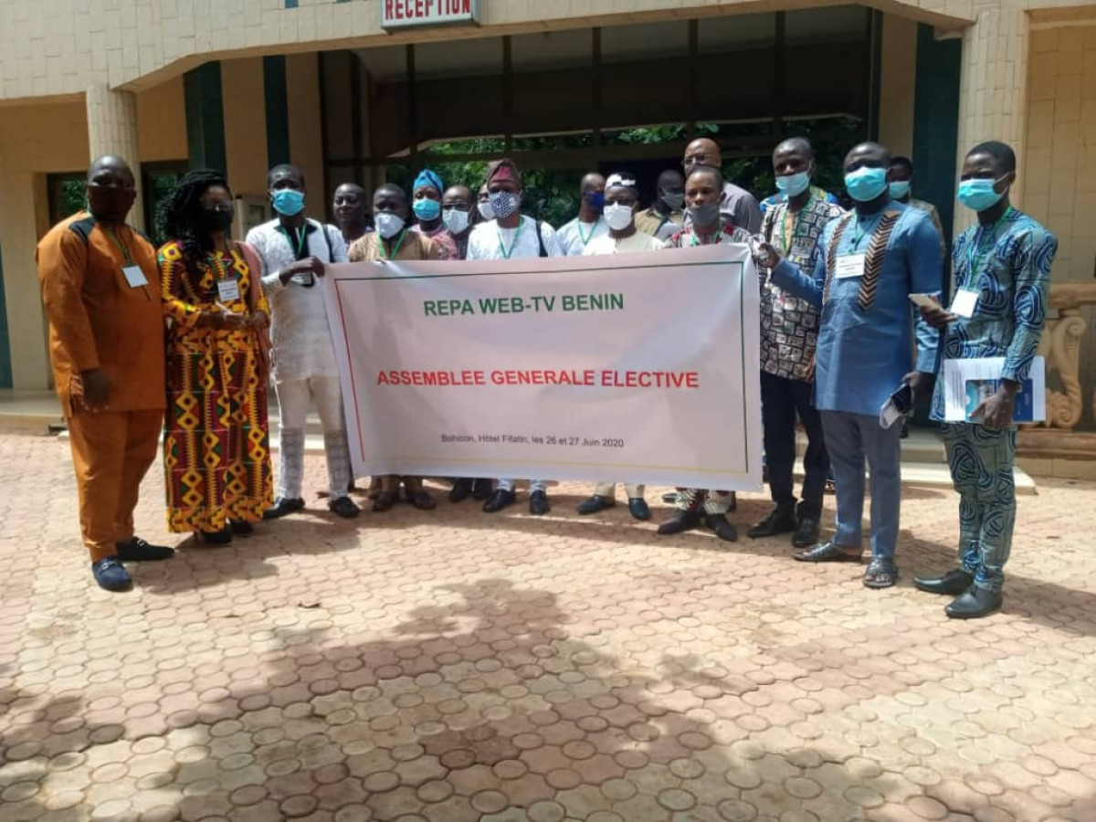 UNIVERS MÉDIATIQUE DU BENIN : Le Répa Web-Tv renouvelle ses instances . Chams-Deen Badarou élu président, Barnabas Orou Kouman son 1er Vice-président