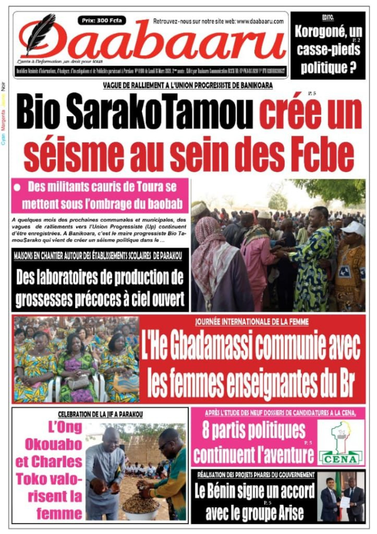 Parution du lundi 16 mars 2020