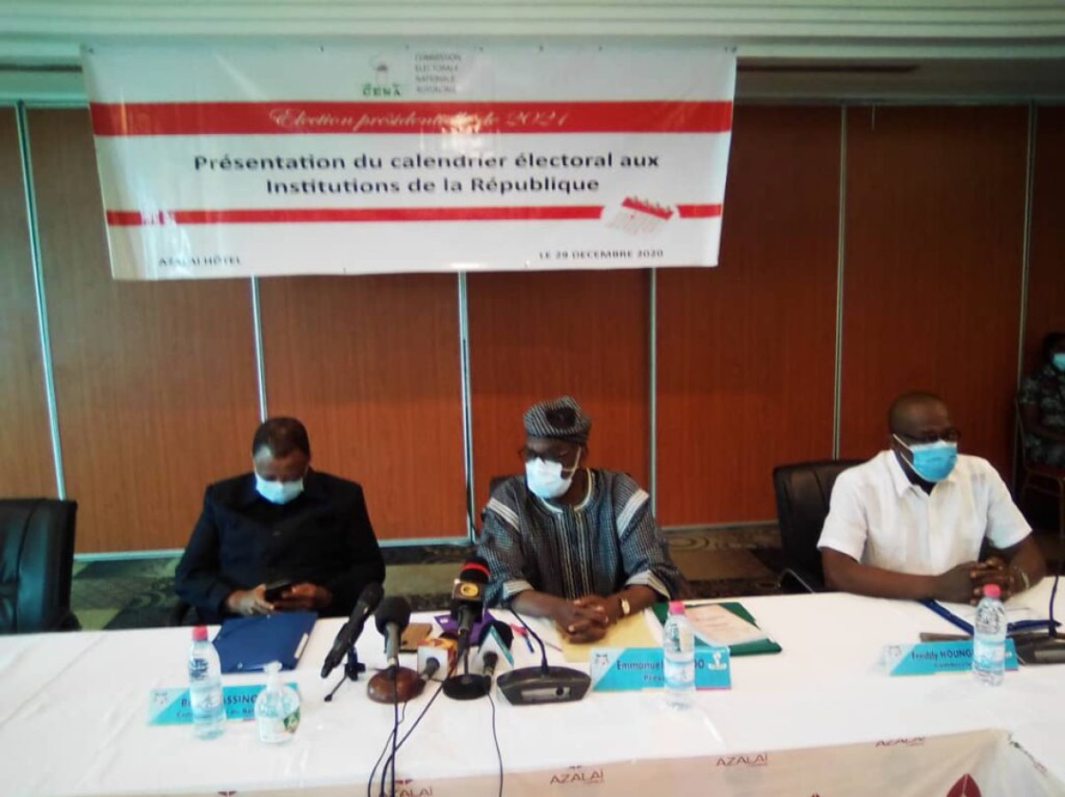 PRESIDENTIELLE DE 2021 AU BÉNIN : La Céna dévoile le calendrier électoral . Le dépôt des dossiers prévu du 1er au 4 février prochain