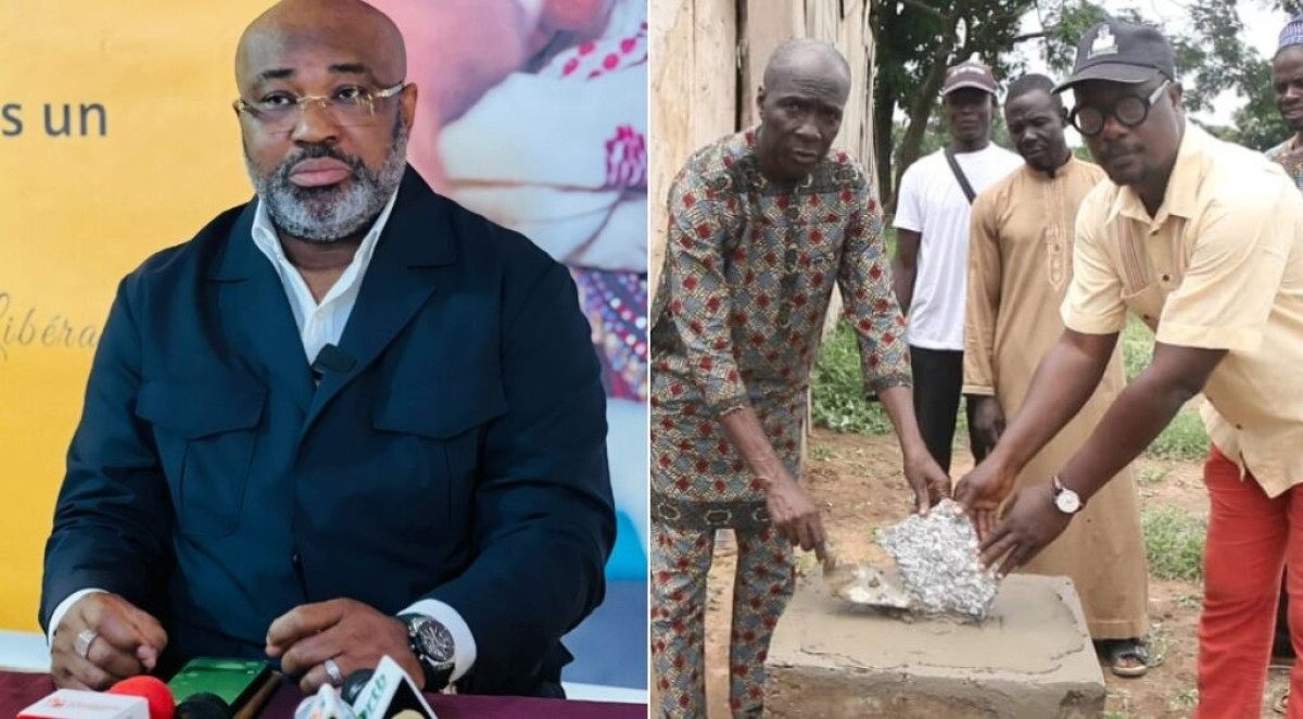 FIDÈLE À SON ENGAGEMENT DANS LE SECTEUR ÉDUCATIF BÉNINOIS : Richard Boni Ouorou vole au secours des acteurs de l&rsquo;Epp Damambou à Parakou . Il offre un module de salles de classes dont la construction démarre aujourd&rsquo;hui