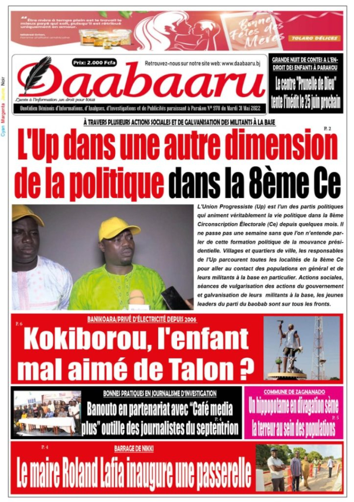 UNE DU MARDI 31 MAI 2022