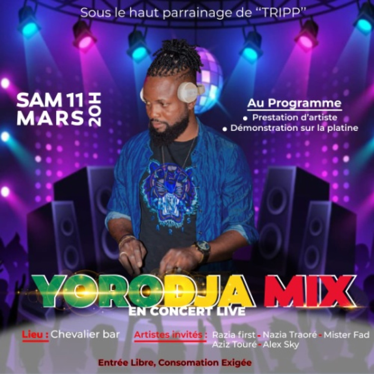 POUR SES 10 ANS DE CARRIÈRE SUR LA PLATINE : Yorodja offre un géant concert le 11 prochain