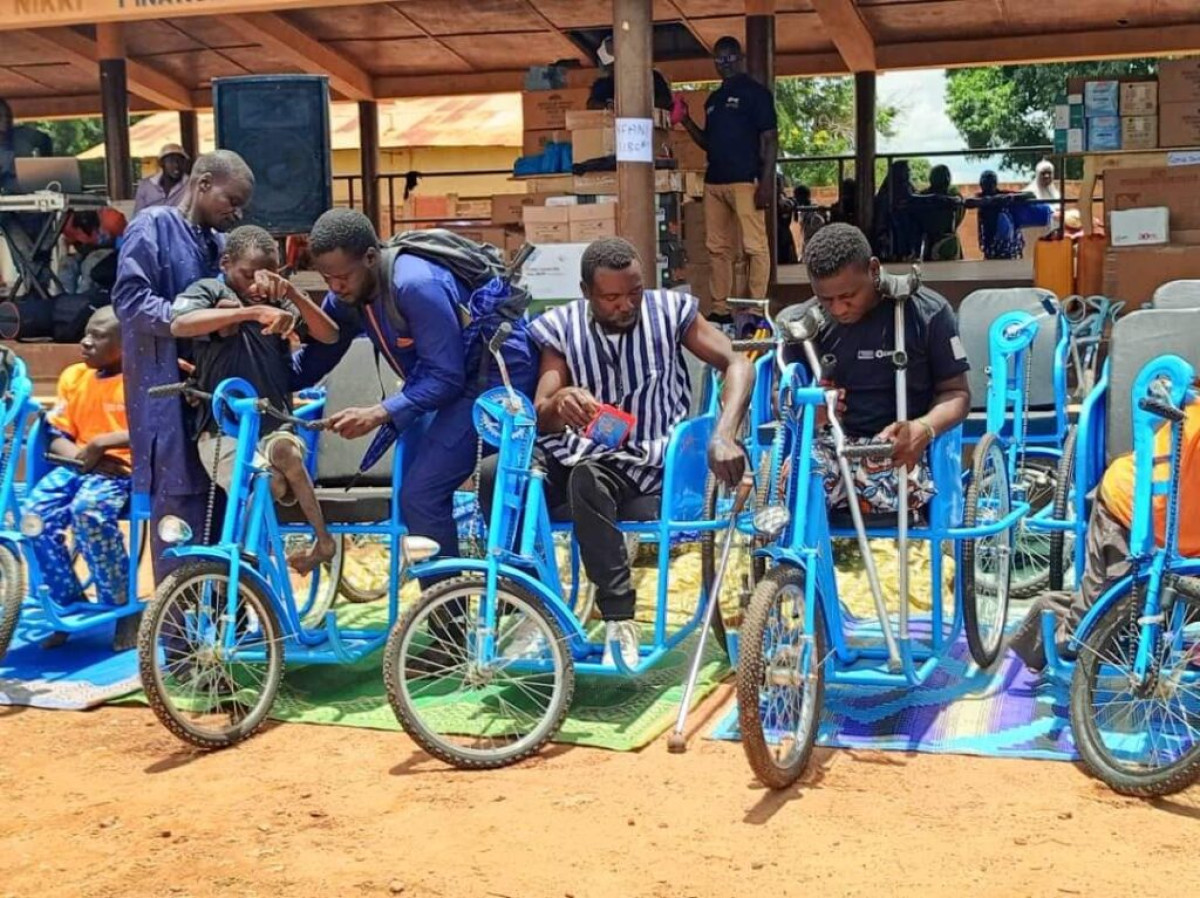 BORGOU-ALIBORI/MISE EN ŒUVRE DU PROJET TEDIJO II DE CARE BÉNIN/TOGO : Des handicapés aux anges après avoir reçu du matériel