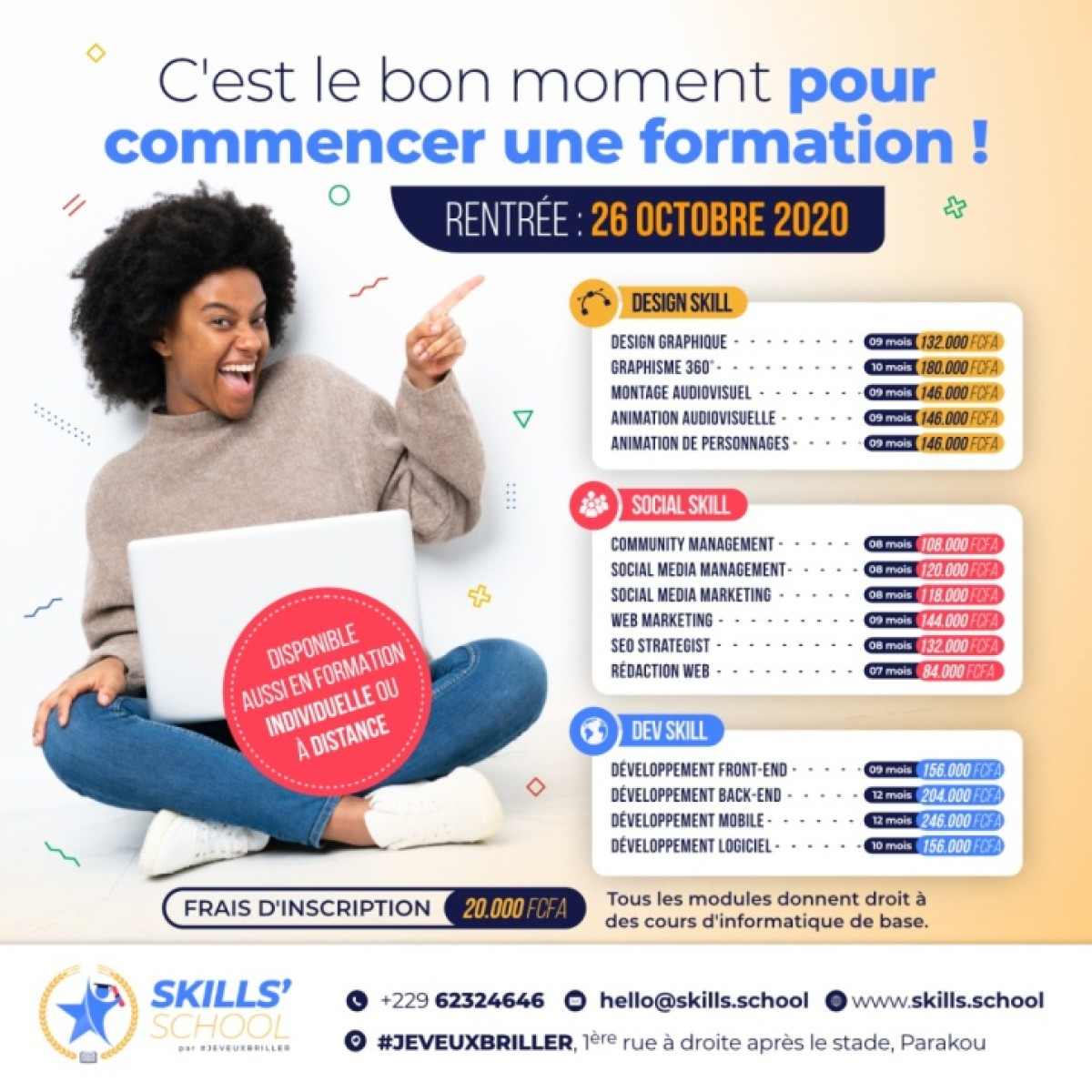 INITIATION AUX METIERS DU NUMÉRIQUE : Le centre Skills&rsquo; School du groupe «Je veux briller », lance des formations d&rsquo;avenir