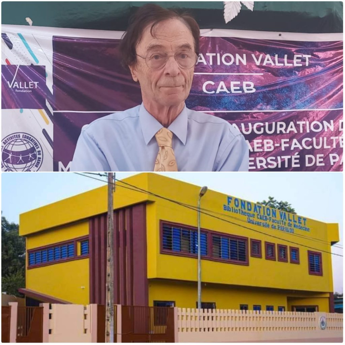 UNIVERSITÉ DE PARAKOU/GRÂCE À LA FONDATION VALLET ET AU CAEB : La Faculté de Médecine dotée d&rsquo;une Bibliothèque moderne . Les actions du Prof Odon Vallet saluées