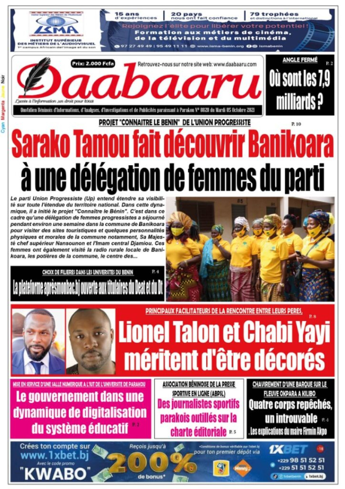 Parution du mardi 05 octobre 2021