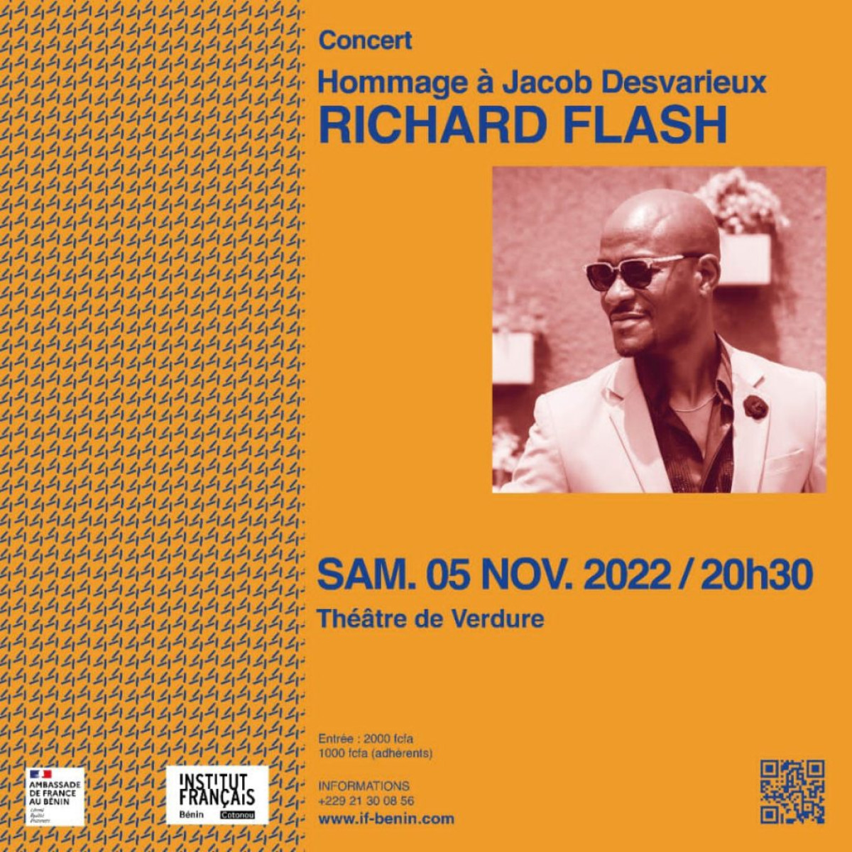 HOMMAGE À JACOB DESVARIEUX : L&rsquo;artiste Richard Flash en concert le 5 novembre prochain