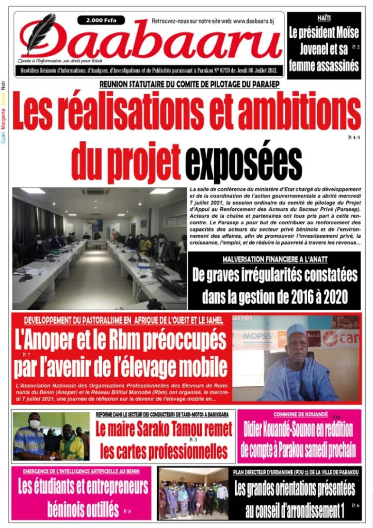 Parution du 08 juillet 2021