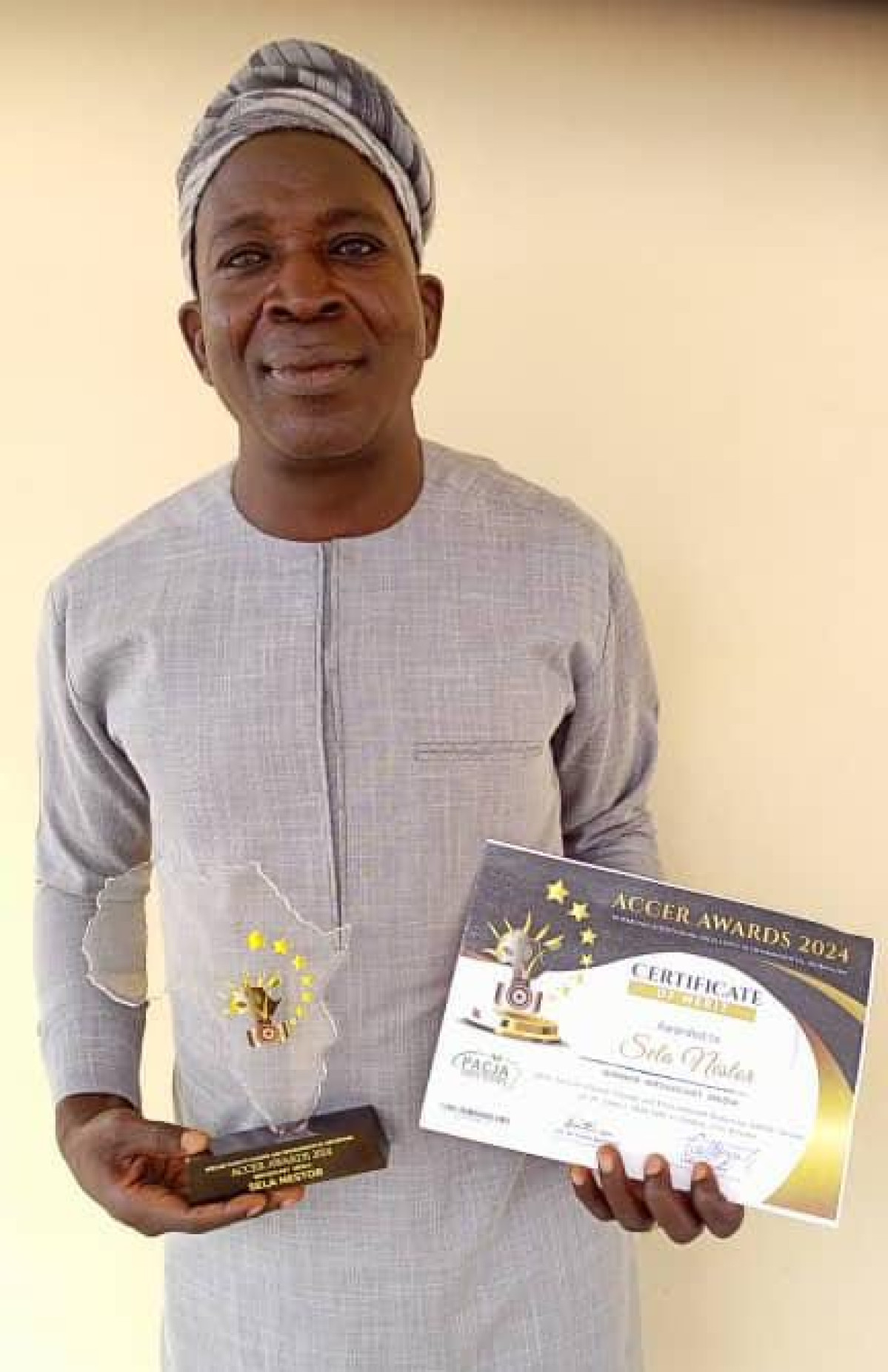 ACCER AWARDS 2024 SUR LES CHANGEMENTS CLIMATIQUES : Le journaliste Nestor Sela de la Srtb Parakou remporte le premier prix