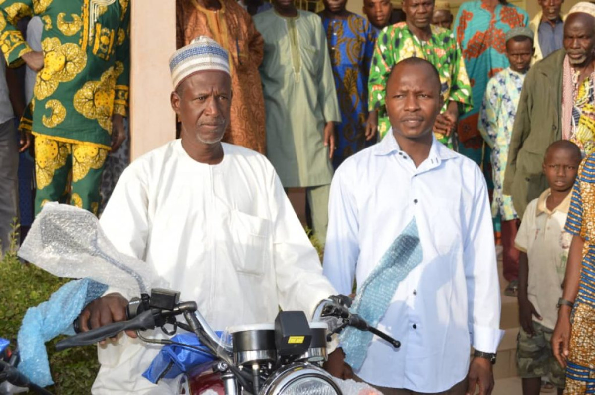 SOUS LE LEADERSHIP DU MAIRE MOUTAWAKIROU GOUNIGNAN : 66 chefs villages de Gogounou dotés de motos