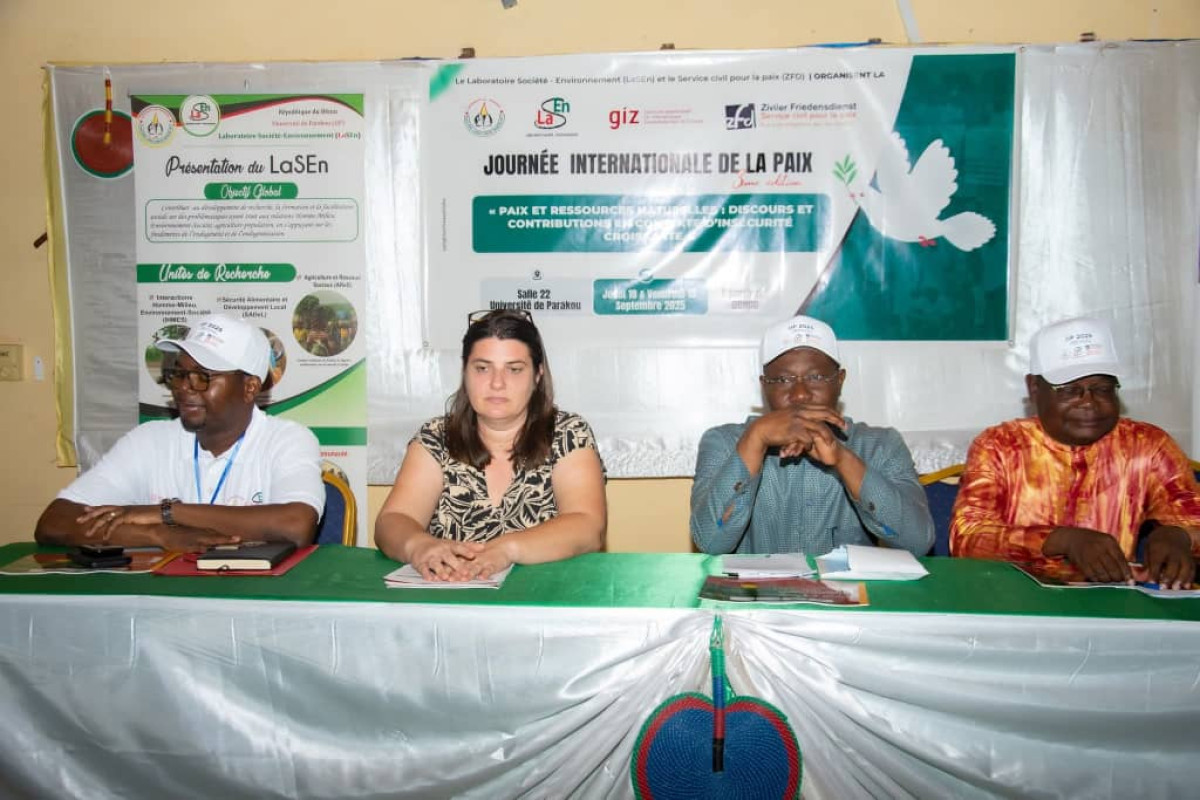 Bénin/Construction de la paix autour de la gestion des ressources naturelles: le Laboratoire Société-Environnement apporte sa contribution