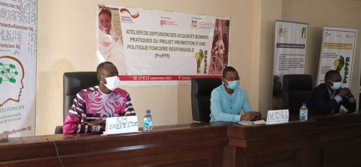 ATELIER DE PARTAGE DES ACQUIS DE BONNES PRATIQUES SUR LE FONCIER : Le Propfr pour la sécurisation des terres au Bénin