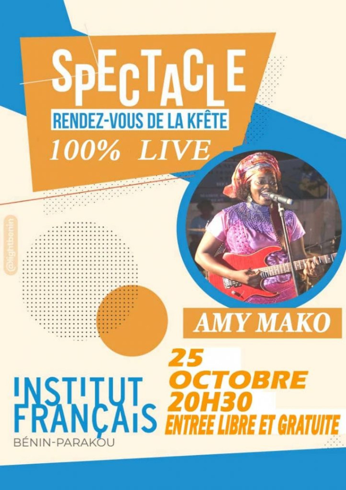 SPECTACLE RENDEZ VOUS DE LA KFÊTE : Amy Mako sur scène le 25 octobre prochain