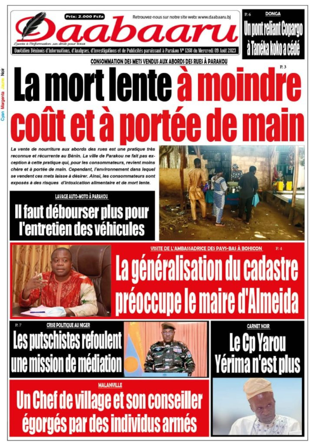 UNE DU MERCREDI 9 AOÛT 2023