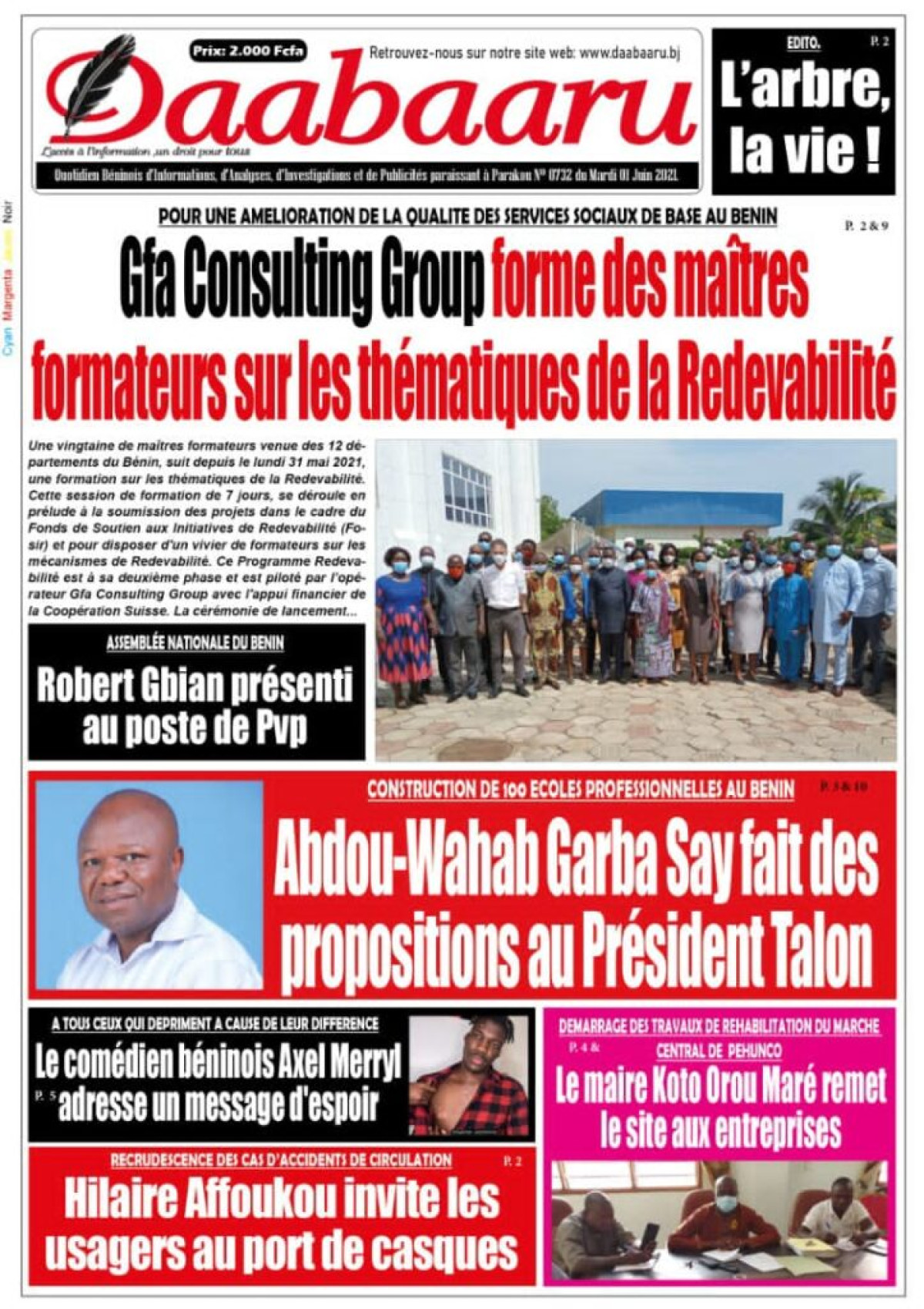 Parution du mardi 01 juin 2021