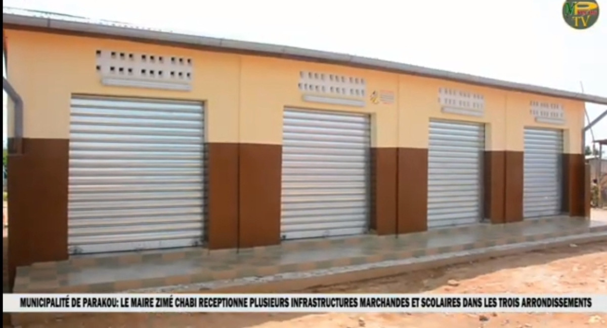 PARAKOU : Le maire Zimé Chabi réceptionne plusieurs infrastructures marchandes et scolaires