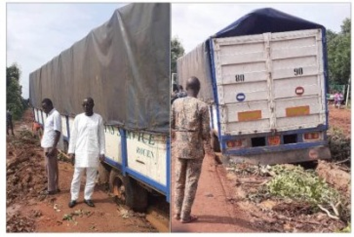 DEGRADATION DE LA ROUTE DJOUGOU-PEHUNCO : Les larmes aux yeux, le Maire Koto impuissant, constate et appelle Talon