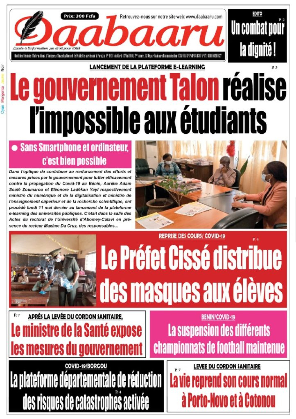 Parution du mardi 12 mai 2020