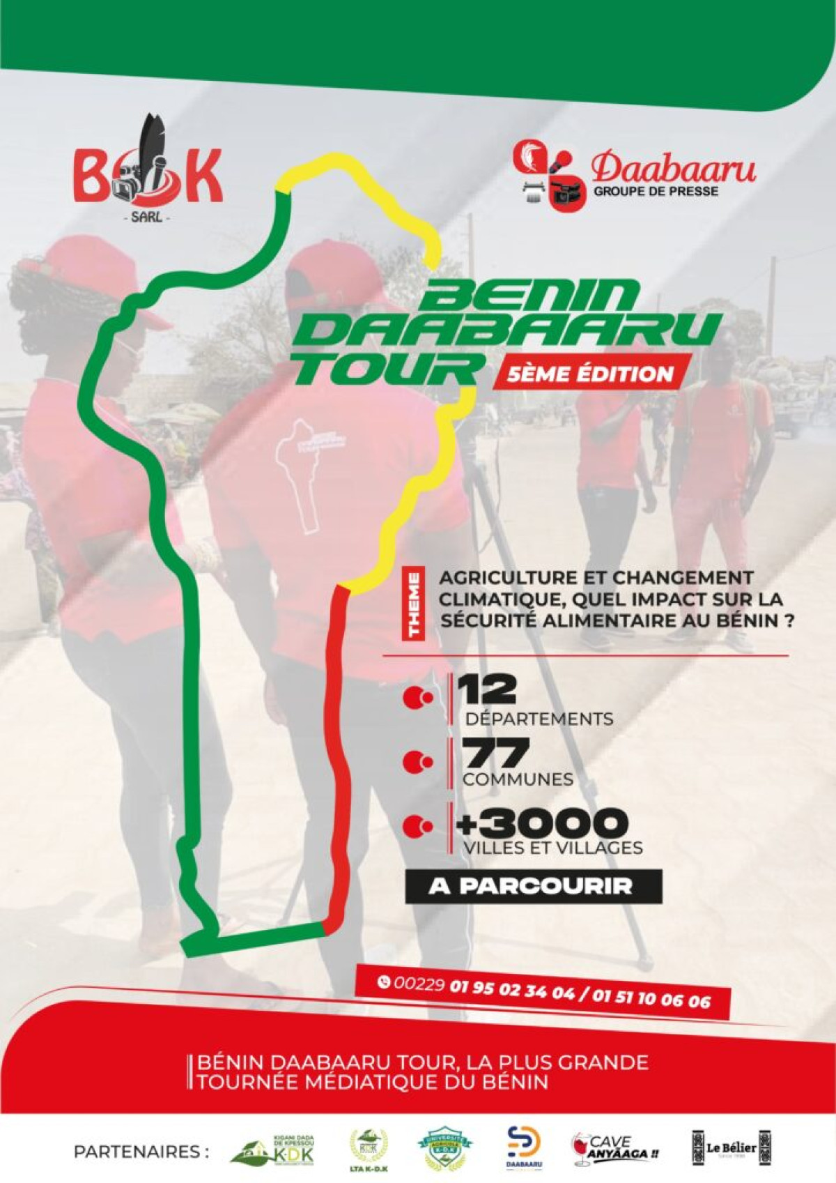 Bénin daabaaru tour: la 5e édition de la plus grande tournée médiatique du Bénin démarre le 6 janvier 