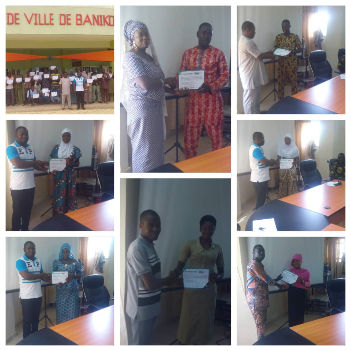 PROJET BENIN DIGITAL TOUR A BANIKOARA : 49 participants reçoivent leurs parchemins