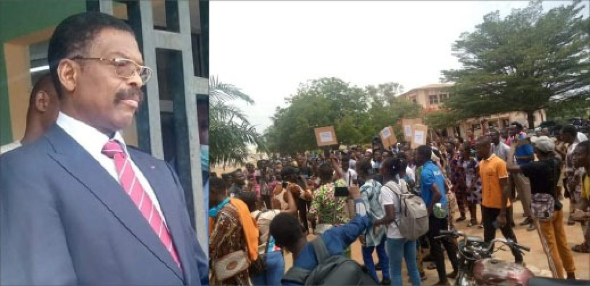 LUTTE POUR LA SUPRESSION DES SOUTENANCES À LA FLLAC DE L&rsquo;UNIVERSITÉ D&rsquo;ABOMEY-CALAVI : Bras de fer entre le recteur Avlèssi et les étudiants . Jusqu&rsquo;où ira la lutte estudiantine ?