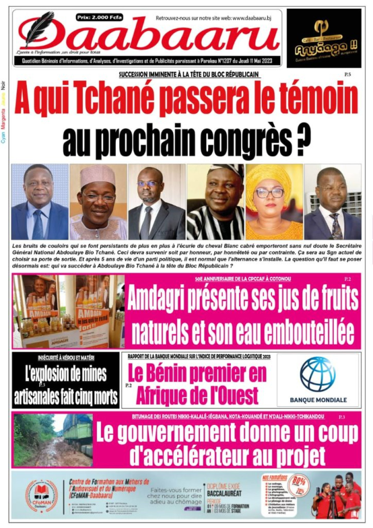 UNE DU JEUDI 11 MAI 2023