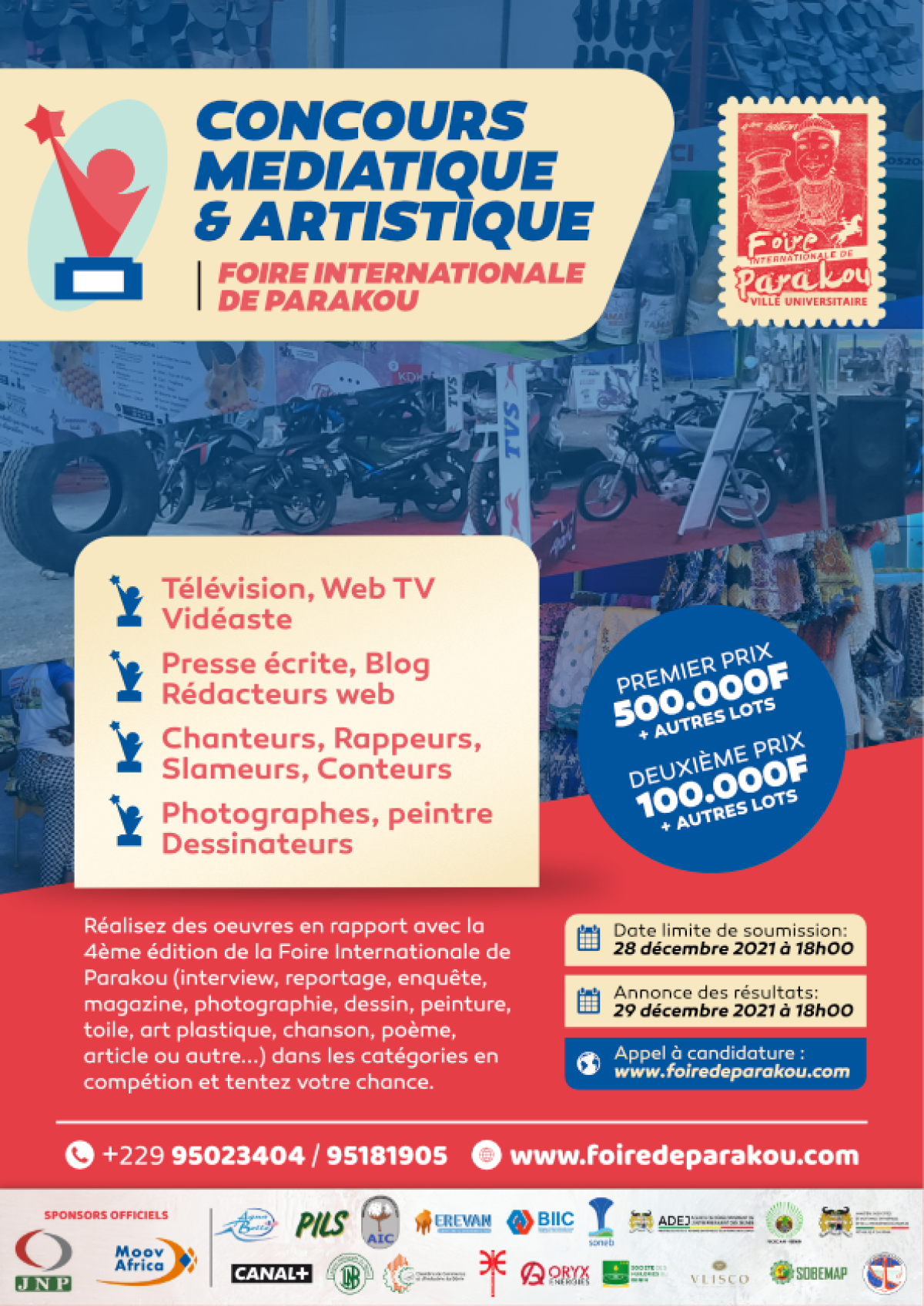 FOIRE INTERNATIONALE DE PARAKOU : Un concours d’excellence en production médiatique et artistique lancé