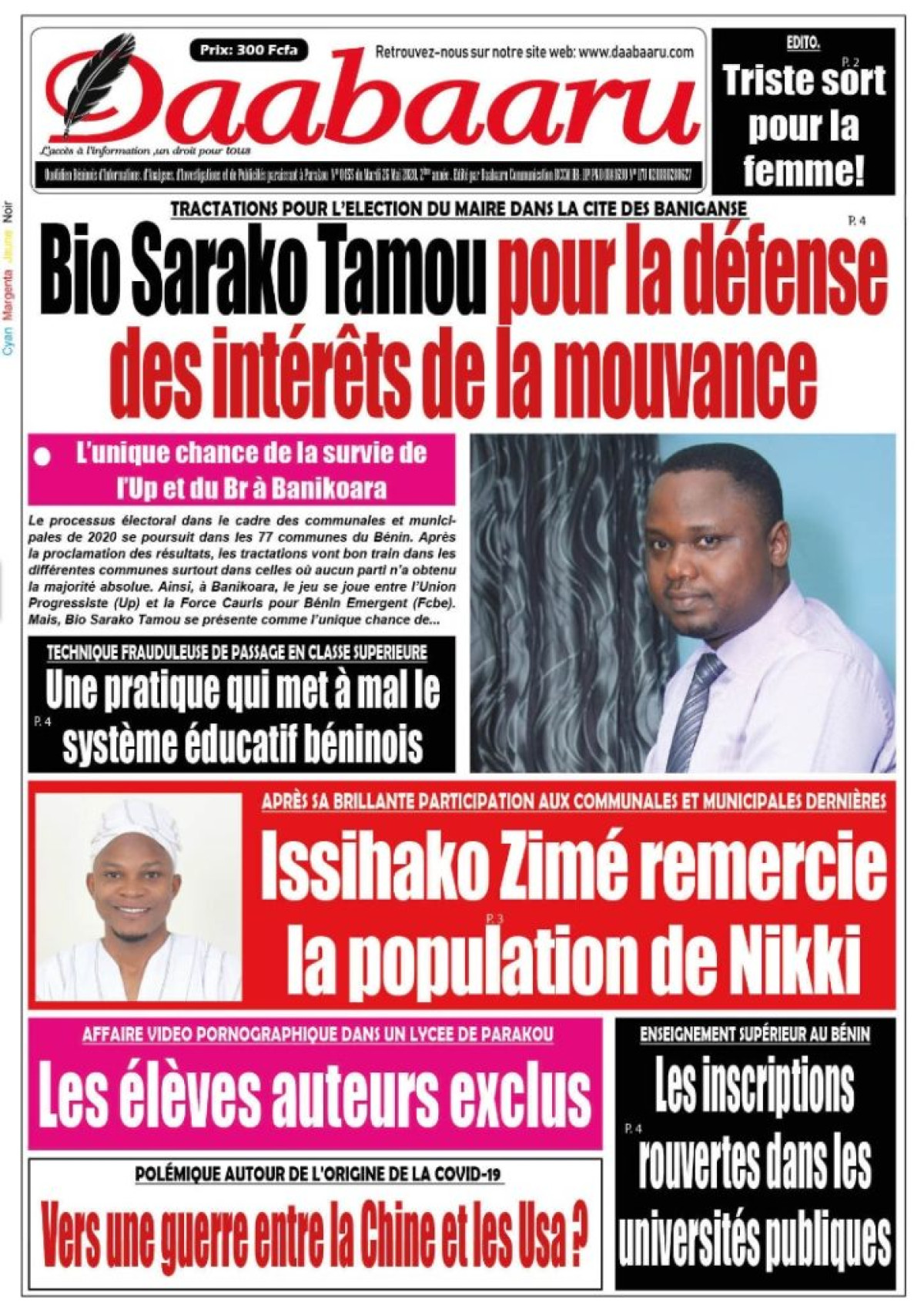 Parution du mardi 26 mai 2020