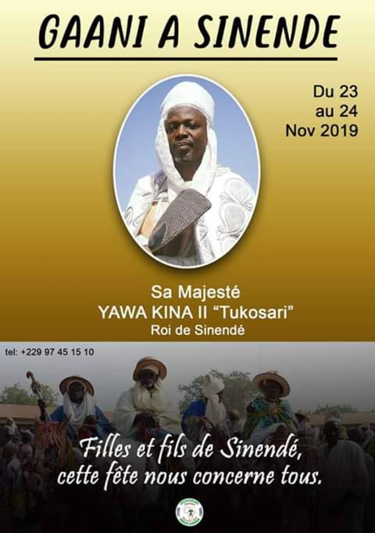 FÊTE DE LA GAANI 2019 : Sinendé entre dans la danse dès demain