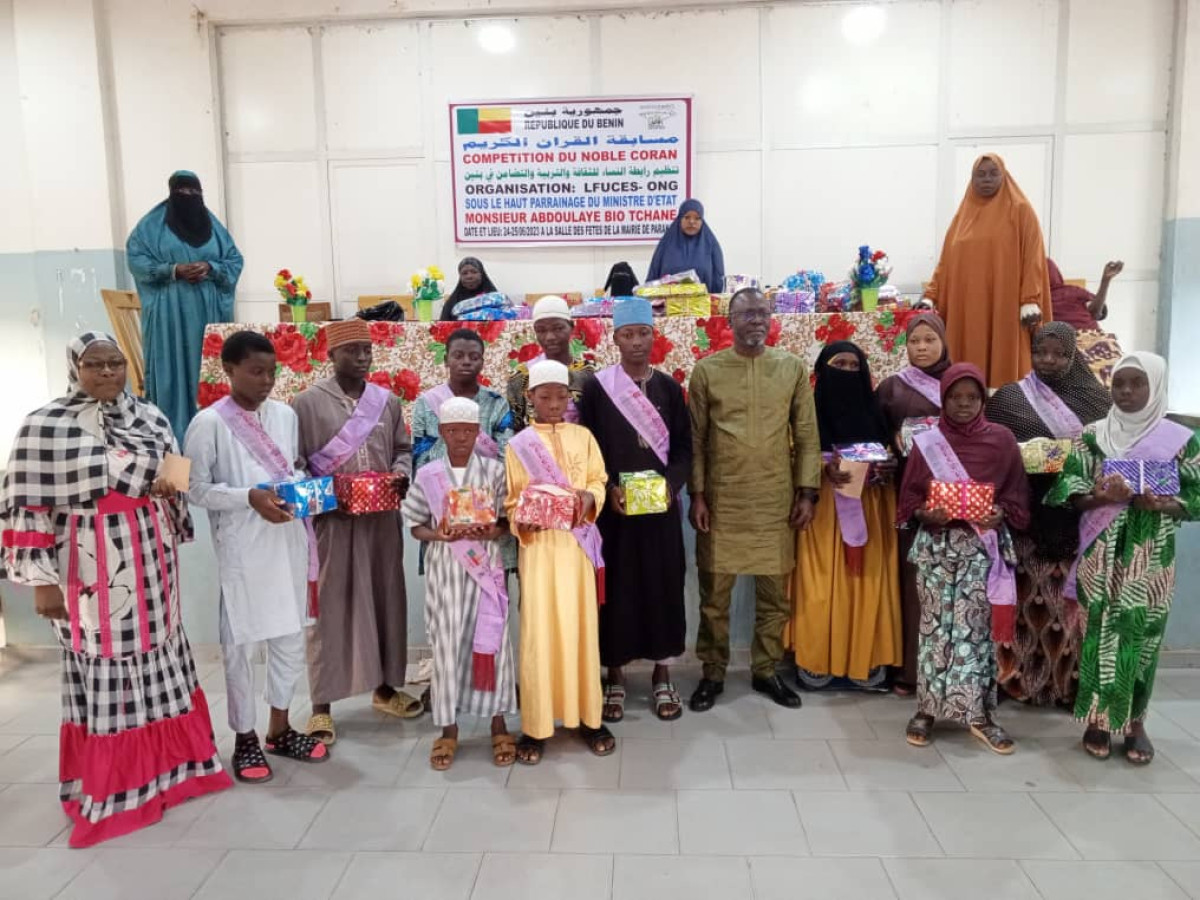 CONCOURS DE LECTURE DU CORAN À PARAKOU : Lfuces-Ong remet une centaine de prix