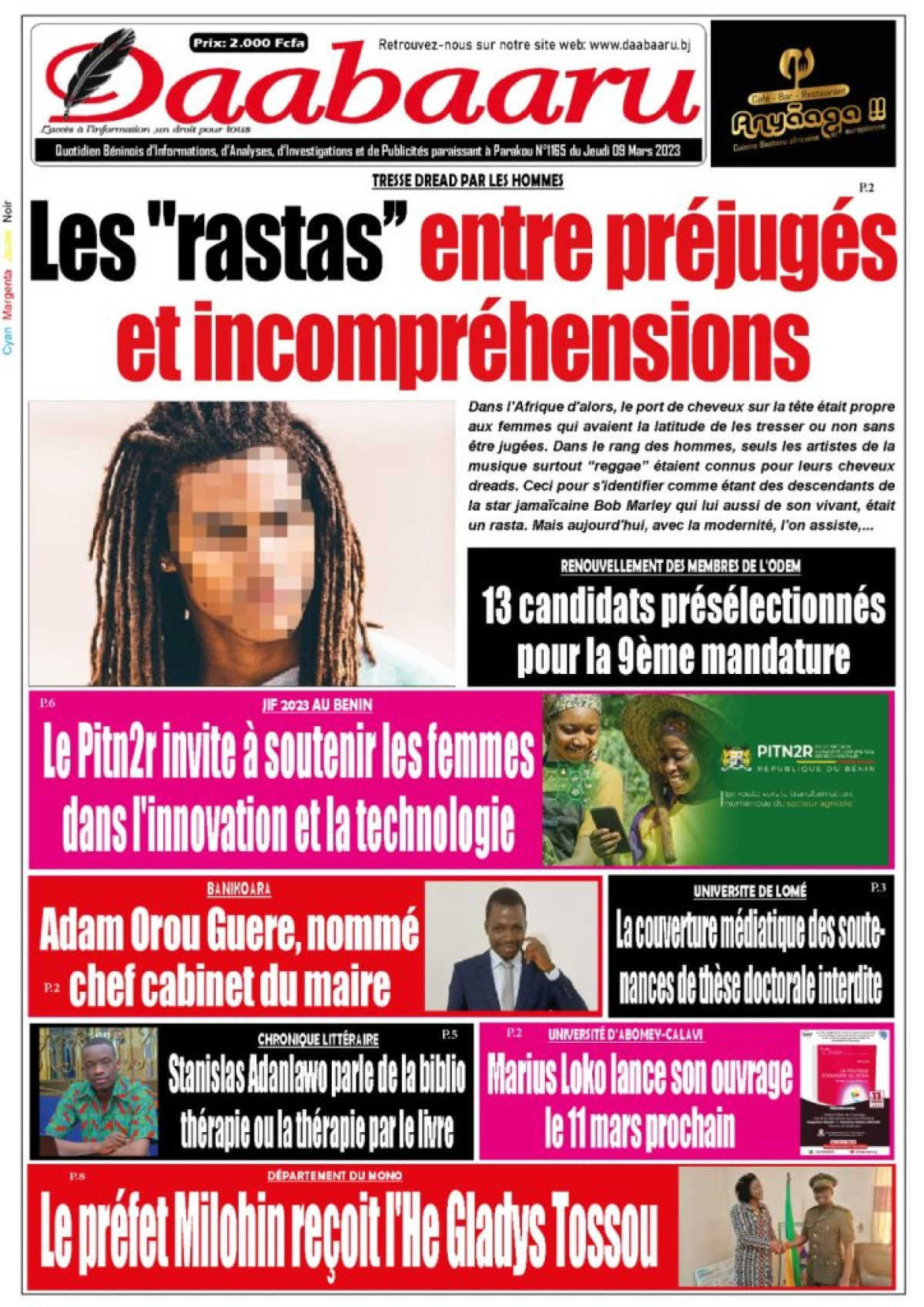 UNE DU JEUDI 9 MARS 2023