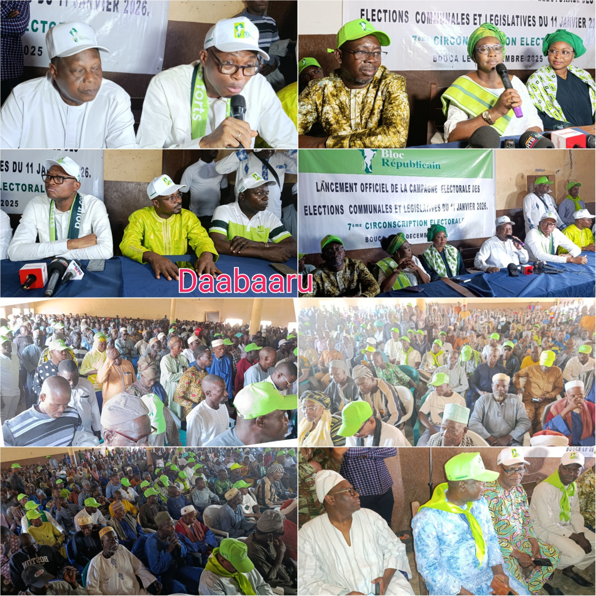 Kalalé/Campagne pour les communales et législatives de janvier 2026: le BR lance son rouleau compresseur dans la 7e Circonscription Électorale à Bouca