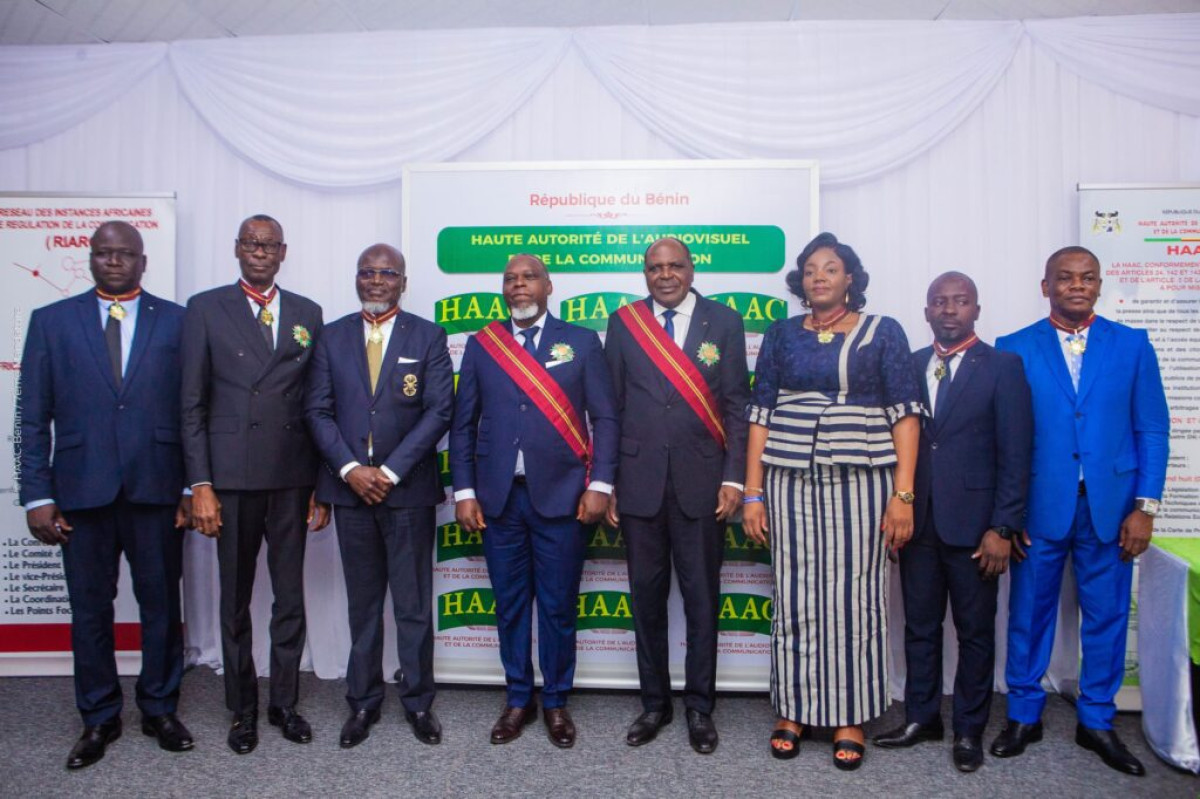 Ordre national du Bénin: sept membres de la Haac distingués 