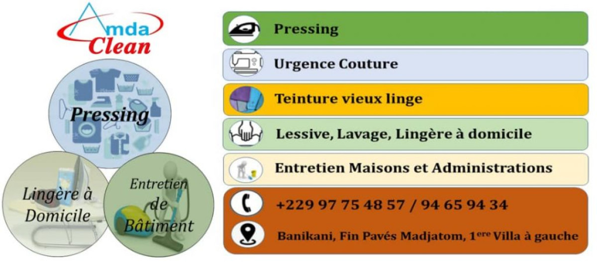 AMDA CLEAN,  C&rsquo;est la solution à tout problème de pressing