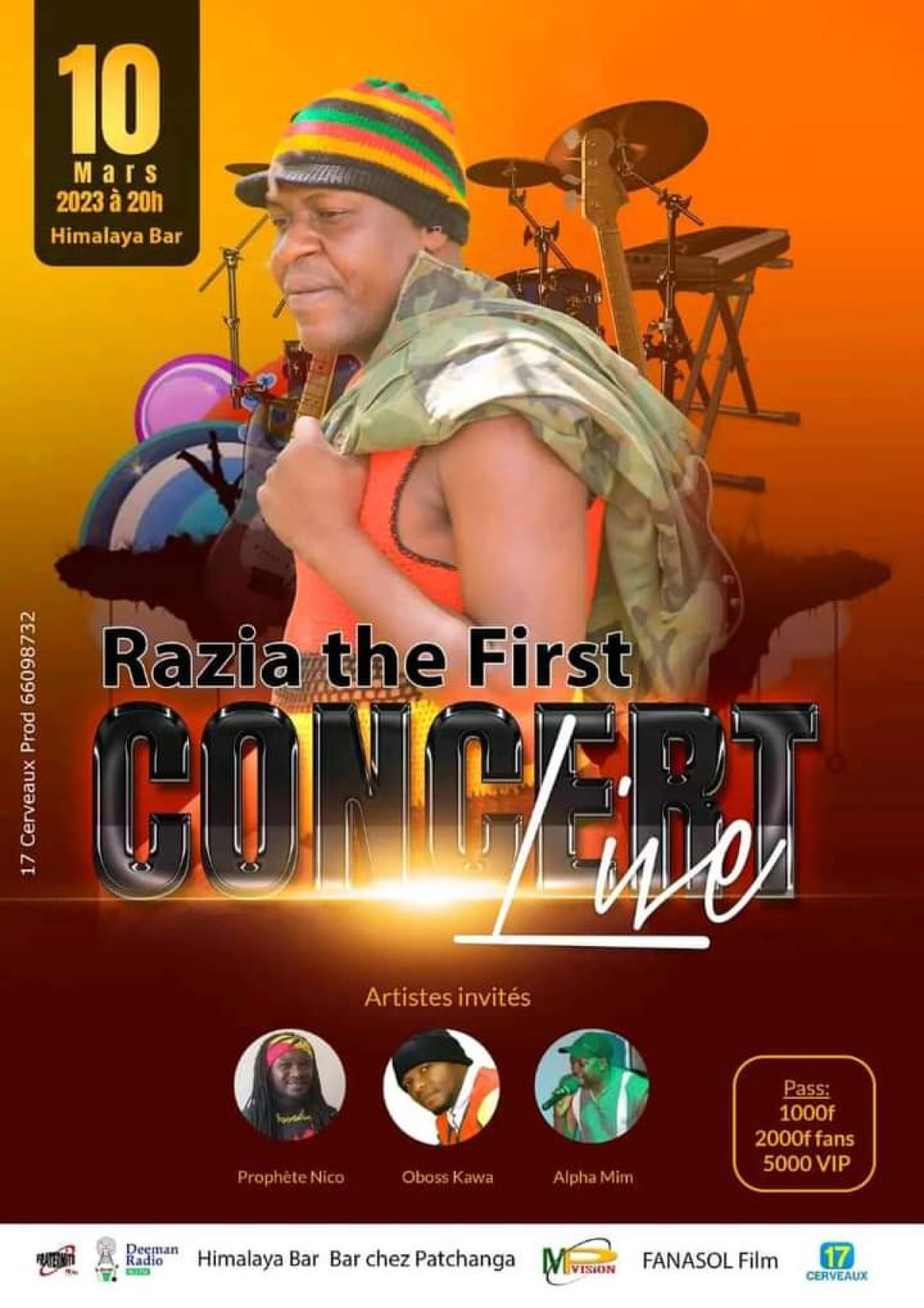 PARAKOU/EN CONCERT 100% LIVE LE 10 MARS PROCHAIN : L’artiste Razia The First promet un spectacle inoubliable