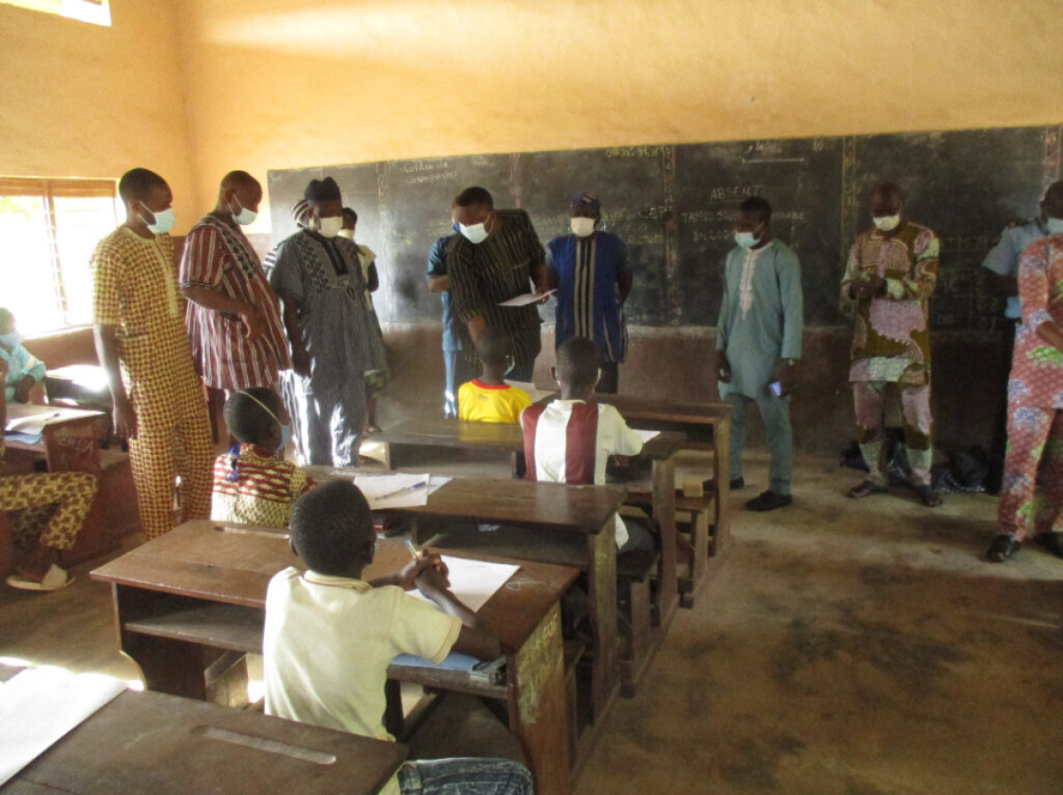 EXAMEN DU CEP 2020 À BANIKOARA : Les épreuves se déroulent dans le respect des mesures barrières