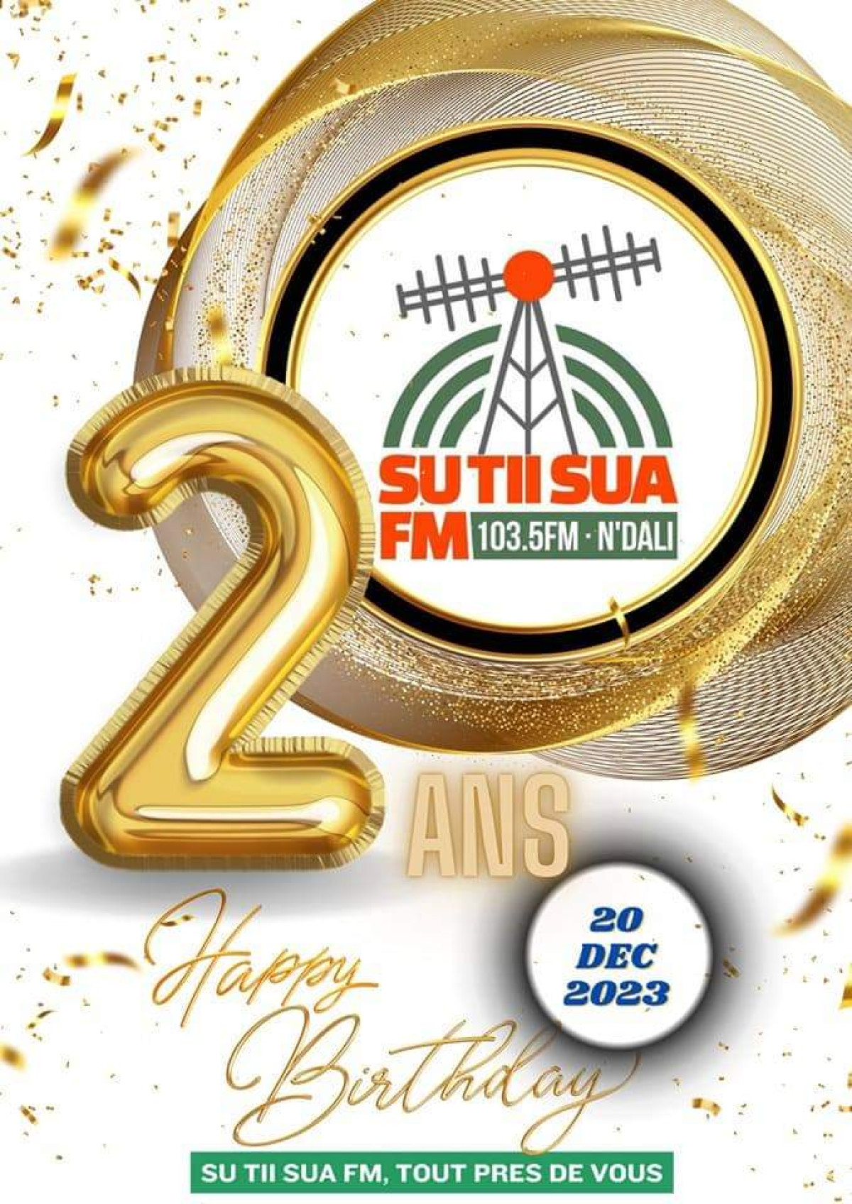 COMMUNE DE N’DALI :Su Tii Sua Fm a deux ans d’existence