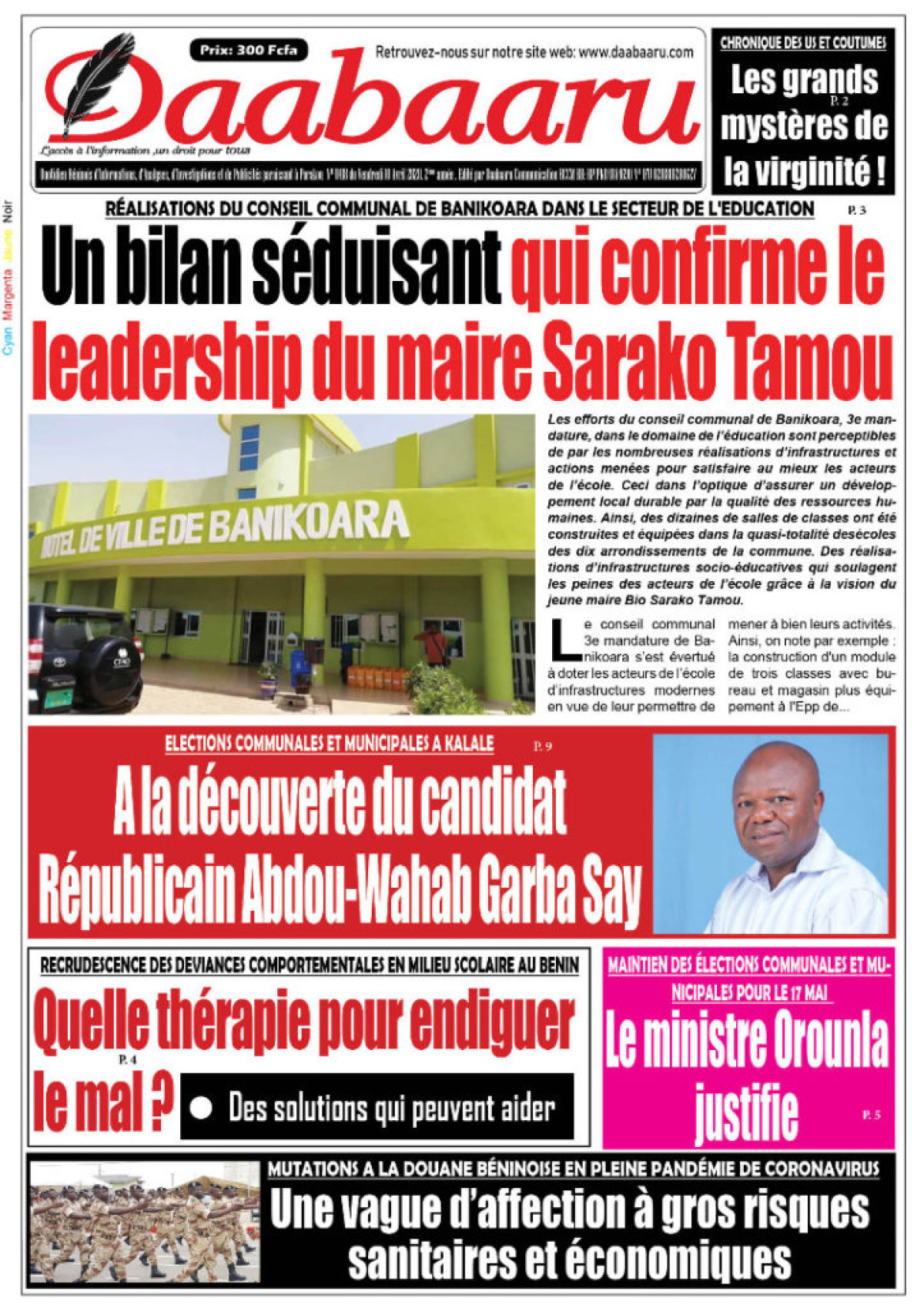 Parution du vendredi 10 avril 2020